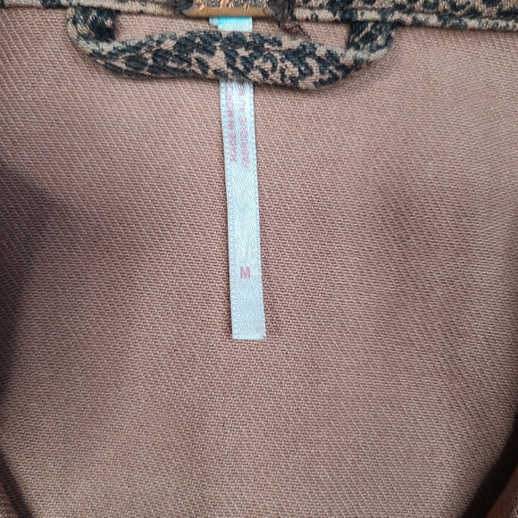 Free People Snake Print Oversized Trucker Jacket Size Medium Womens - Picture 5 of 12